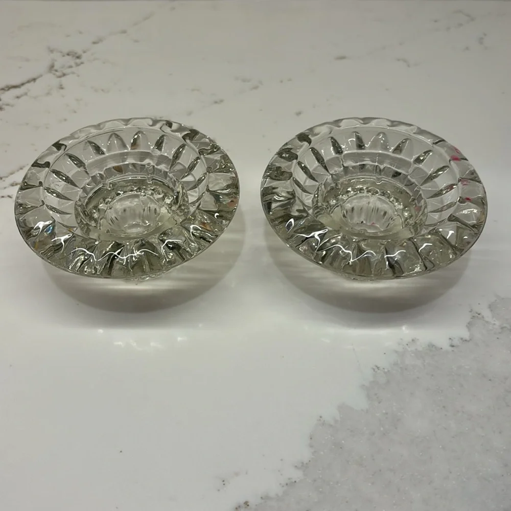 Vintage crystal candle